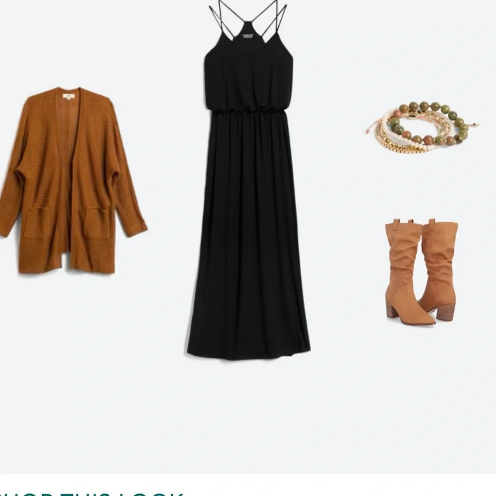 EUC || Papermoon Black Knit Maxi Dress - Picture 3 of 3